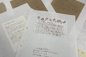 樫の実少年少女合唱団のみなさんから、お手紙をいただきました。